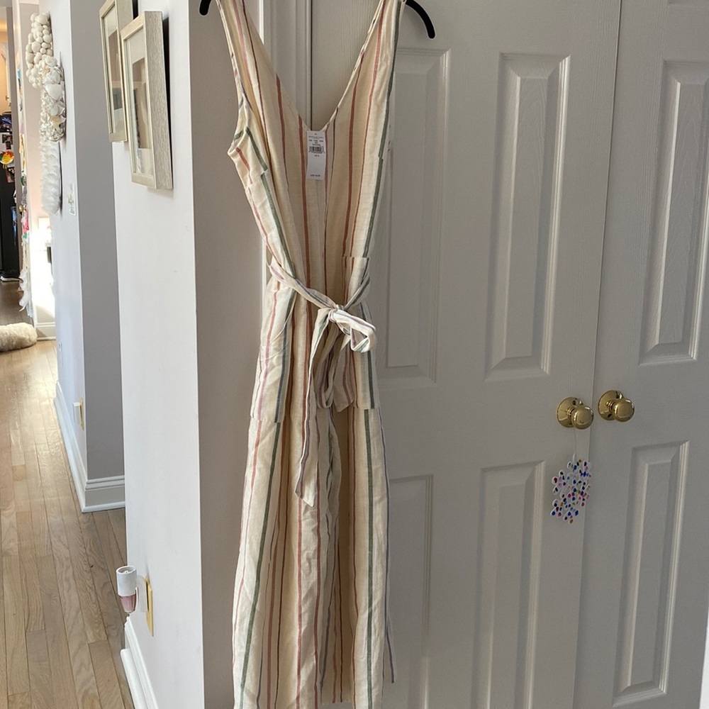 American Eagle belted jumpsuit with pockets